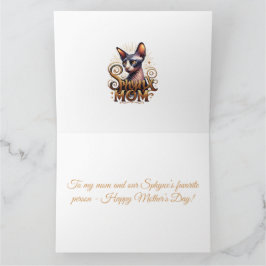 Tarjeta personalizada del día de la madre para mam