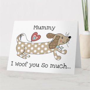 Tarjeta personalizada del día de la madre para per