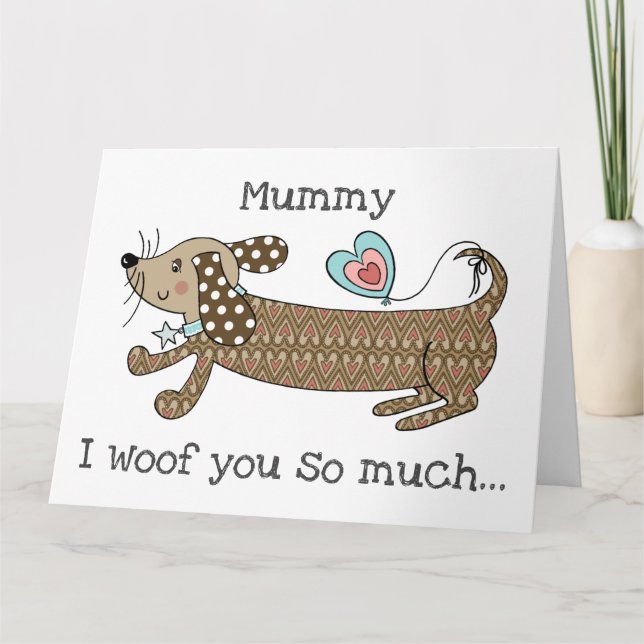 Tarjeta personalizada del día de la madre para per (Anverso)