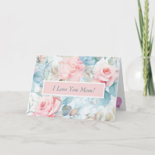 Tarjeta personalizada del Día de la Madre Pastel R