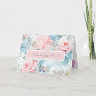 Tarjeta personalizada del Día de la Madre Pastel R