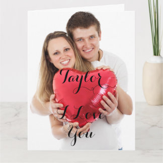 Tarjeta personalizada del día de San Valentín con