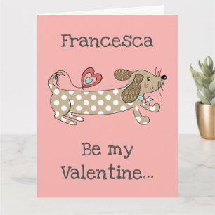 Tarjeta personalizada del día de San Valentín para