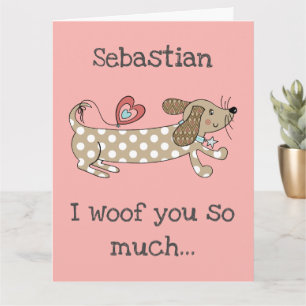 Tarjeta personalizada del día de San Valentín para