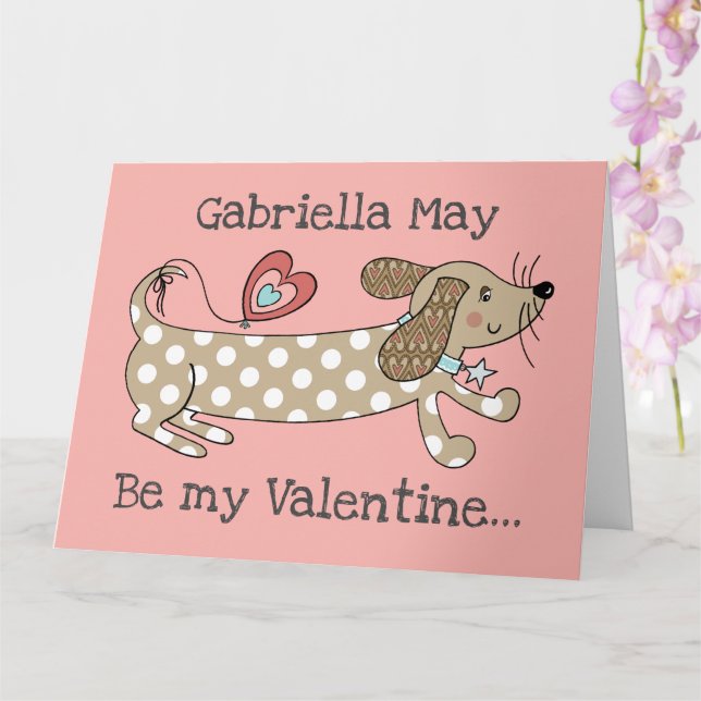 Tarjeta personalizada del día de San Valentín para (Orquídea)