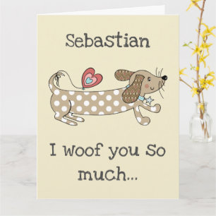 Tarjeta personalizada del día de San Valentín para