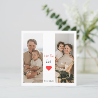 Tarjeta personalizada del día del padre