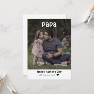 Tarjeta personalizada del día del padre
