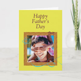 Tarjeta personalizada del Día del Padre con foto –