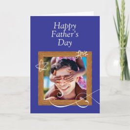 Tarjeta personalizada del Día del Padre con foto –