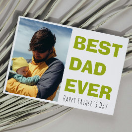 Tarjeta personalizada del Día del Padre con foto