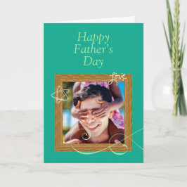 Tarjeta personalizada del Día del Padre con foto –