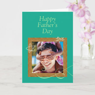 Tarjeta personalizada del Día del Padre con foto –