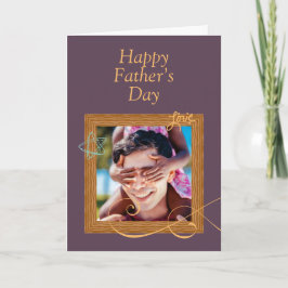 Tarjeta personalizada del Día del Padre con foto –