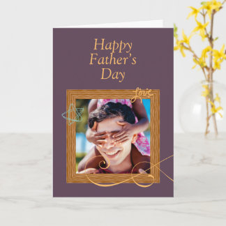 Tarjeta personalizada del Día del Padre con foto –