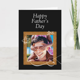 Tarjeta personalizada del Día del Padre con foto –