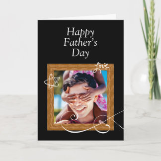 Tarjeta personalizada del Día del Padre con foto –