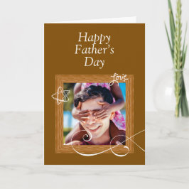 Tarjeta personalizada del Día del Padre con foto –