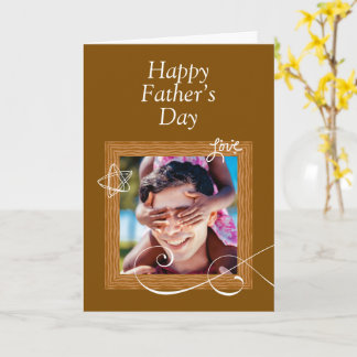 Tarjeta personalizada del Día del Padre con foto –
