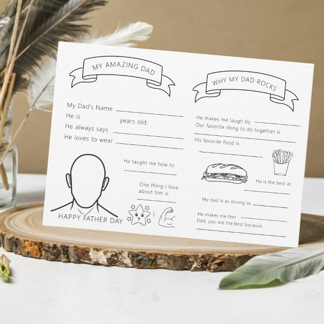 Tarjeta personalizada del día del padre de relleno (Subido por el creador)