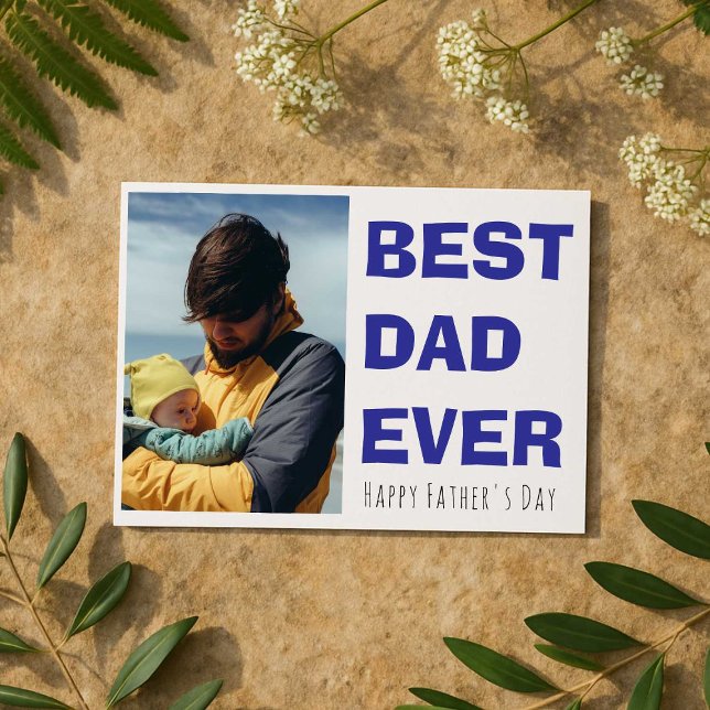 Tarjeta personalizada del día del padre feliz con  (Subido por el creador)