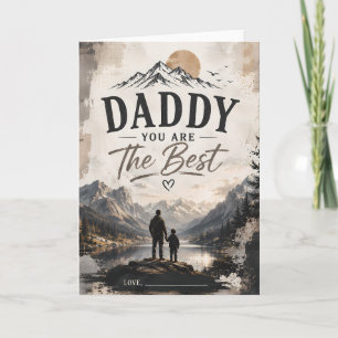 Tarjeta personalizada del Día del Padre Héroe Papá