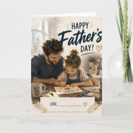Tarjeta personalizada del Día del Padre para hija