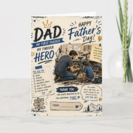 Tarjeta personalizada del Día del Padre para padre