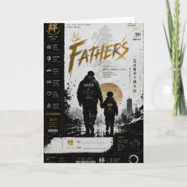 Tarjeta personalizada del Día del Padre Samurái