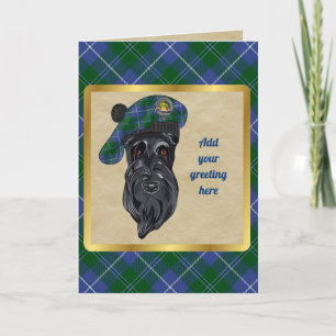 Tarjeta personalizada Douglas Badge & Tartan