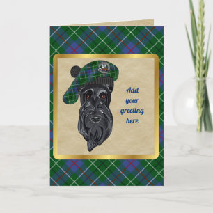 Tarjeta personalizada Duncan Badge & Tartan