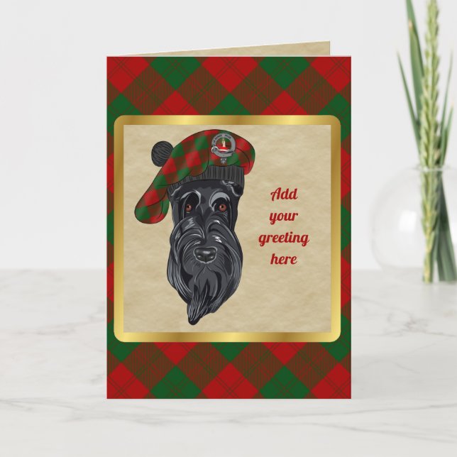 Tarjeta personalizada Erskine Badge & Tartan (Anverso)