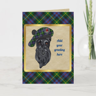 Tarjeta personalizada Farquharson Badge & Tartan