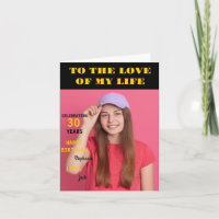 Personalizada Feliz cumpleaños foto esposa de amor