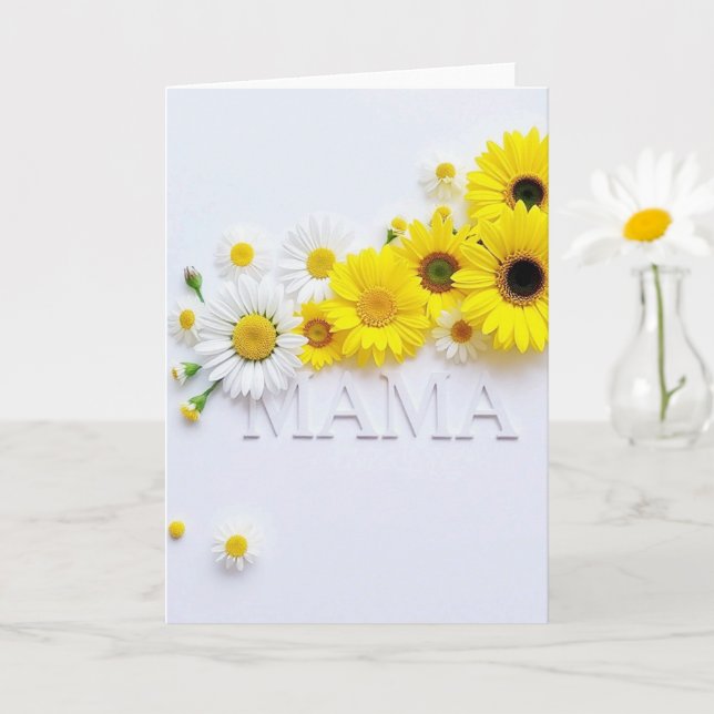 Tarjeta personalizada Feliz Día de la Madre (Planta pequeña)