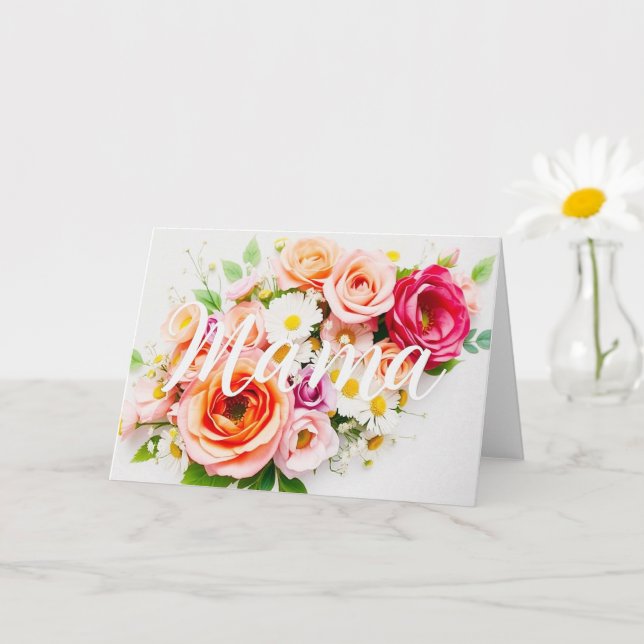 Tarjeta personalizada Feliz Día de la Madre (Planta pequeña)