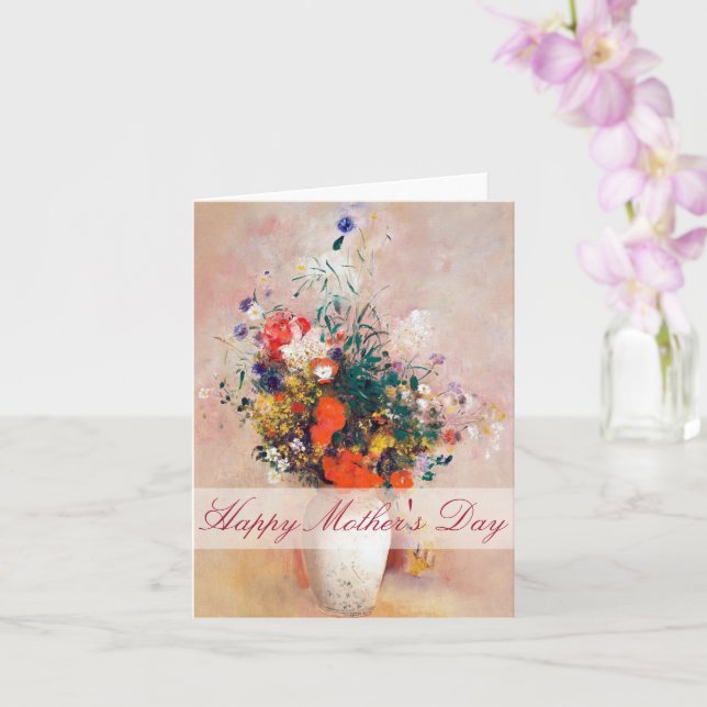 tarjeta personalizada floral vintage (Orquídea)