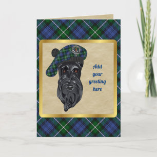 Tarjeta personalizada Forbes Badge y Tartan