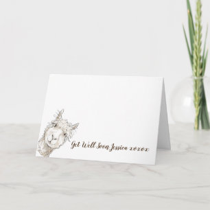 Tarjeta personalizada Get Well pronto