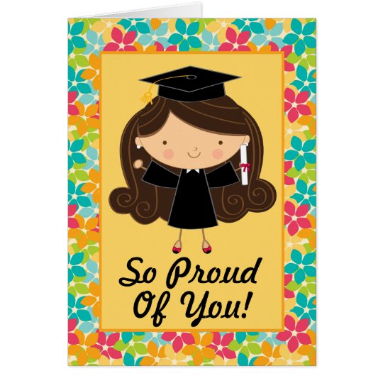 Tarjeta personalizada graduación linda de la