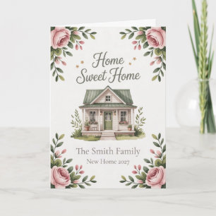 Tarjeta Personalizada Hogar Dulce Hogar Nueva Casa