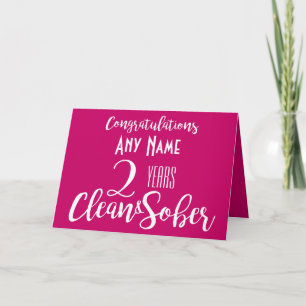 tarjeta personalizada limpia y sobria rosa brillan