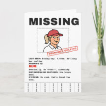 Tarjeta Personalizada: Mamá Desaparecida, Presunta