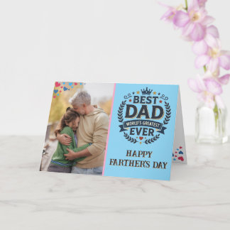 Tarjeta personalizada moderna de foto y texto para