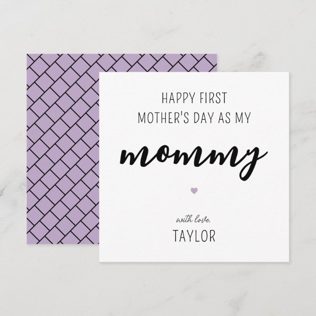Tarjeta personalizada moderna y elegante del prime (Anverso / Reverso)
