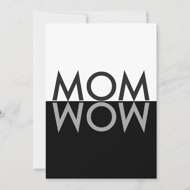 TARJETA PERSONALIZADA MOM wow (Anverso)