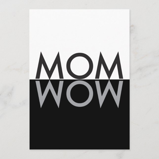 TARJETA PERSONALIZADA MOM wow (Anverso)