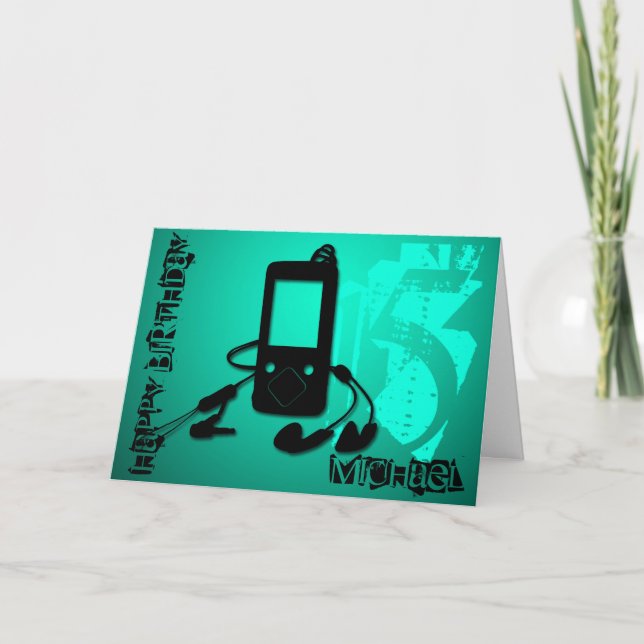 Tarjeta personalizada Music to the ears 15th Birth (Anverso)