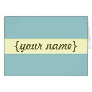 Tarjeta personalizada ostentosa