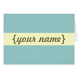 Tarjeta personalizada ostentosa